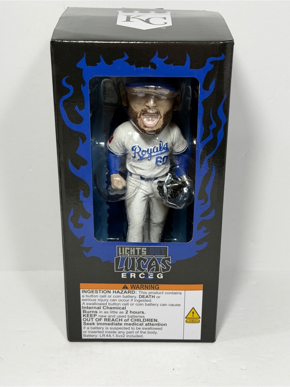 Lights Out Lucas Erceg Bobblehead Kansas City RoyalsSGA 5/18/26 #60 Lights Up